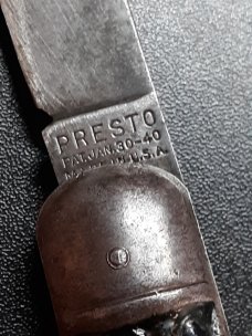 Old Presto PAT. JAN. 30-40. GEO. SCHRADE KNIFE CO. INC