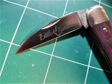 Great Eastern Tidioute Cutlery #19 Little Rattler Knife Red Coral Canvas Micarta Great Eastern Tidioute Cutlery #19 Little Rattler Knife Red Coral Canvas Micarta