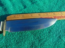 Vintage Voos, Schlieper - Fist w/3 Arrows Logo 6" Fixed Blade Knife w/Leather Sheath Made in Germany Vintage Voos, Schlieper - Fist w/3 Arrows Logo 6" Fixed Blade Knife w/Leather Sheath Made in Germany