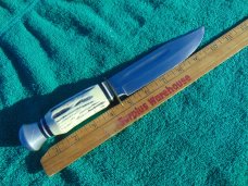 Vintage Voos, Schlieper - Fist w/3 Arrows Logo 6" Fixed Blade Knife w/Leather Sheath Made in Germany Vintage Voos, Schlieper - Fist w/3 Arrows Logo 6" Fixed Blade Knife w/Leather Sheath Made in Germany