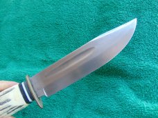 Vintage Voos, Schlieper - Fist w/3 Arrows Logo 6" Fixed Blade Knife w/Leather Sheath Made in Germany Vintage Voos, Schlieper - Fist w/3 Arrows Logo 6" Fixed Blade Knife w/Leather Sheath Made in Germany