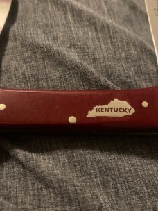 Carl Schleiper 3 German Eyes Canoe With Kentucky Silver Sheild Hammer Forged Solingen Germany Carl Schleiper 3 German Eyes Canoe With Kentucky Silver Sheild Hammer Forged Solingen Germany