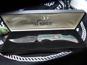 united cutlery brand, David Yellowhorse Silver Series, "The Navajo", 1 of only 2500 made