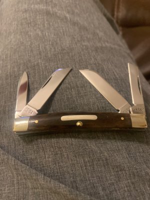 KABAR CE 93 Brown Bone Congress With Silver Sheild Plus Four Blades