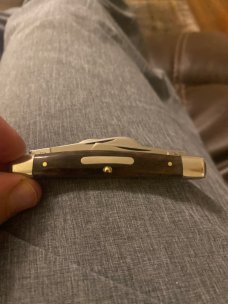 KABAR CE 93 Brown Bone Congress With Silver Sheild Plus Four Blades KABAR CE 93 Brown Bone Congress With Silver Sheild Plus Four Blades