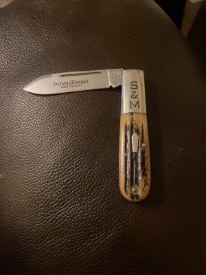 New Schatt & Morgan 1095 Carbone Single Blade Barlow Style Pocket Knife