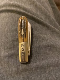 New Schatt & Morgan 1095 Carbone Single Blade Barlow Style Pocket Knife New Schatt & Morgan 1095 Carbone Single Blade Barlow Style Pocket Knife