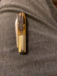 New Schatt & Morgan 1095 Carbone Single Blade Barlow Style Pocket Knife New Schatt & Morgan 1095 Carbone Single Blade Barlow Style Pocket Knife