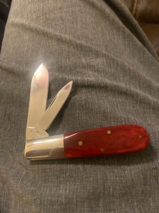 New Robeson ShurEdge Smooth Red Bone Barlow With Two Blades New Robeson ShurEdge Smooth Red Bone Barlow With Two Blades