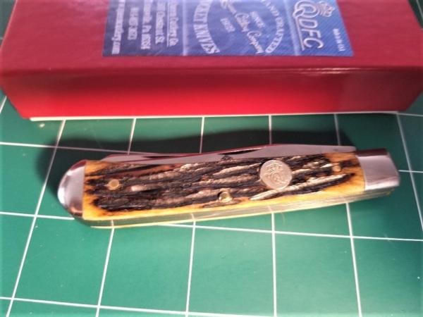 QUEEN CUTLERY QUEEN CITY TRAPPER #19 KNIFE SB TOOL STEEL NIB RARE QUEEN CUTLERY QUEEN CITY TRAPPER #19 KNIFE SB TOOL STEEL NIB RARE