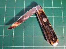 QUEEN CUTLERY QUEEN CITY TRAPPER #19 KNIFE SB TOOL STEEL NIB RARE QUEEN CUTLERY QUEEN CITY TRAPPER #19 KNIFE SB TOOL STEEL NIB RARE