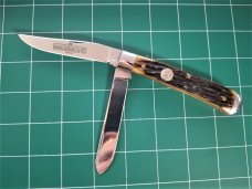 QUEEN CUTLERY QUEEN CITY TRAPPER #19 KNIFE SB TOOL STEEL NIB RARE QUEEN CUTLERY QUEEN CITY TRAPPER #19 KNIFE SB TOOL STEEL NIB RARE
