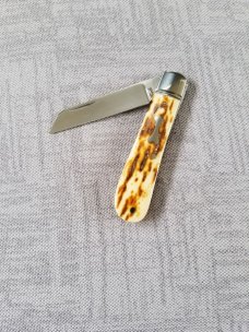Bobby Toole Custom Mammoth Ivory Lambsfoot Knife, New, CPM-154 ,3 75" closed Bobby Toole Custom Mammoth Ivory Lambsfoot Knife, New, CPM-154 ,3 75" closed