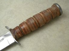Camillus Sword Brand New York USA Stacked Leather Fixed Blade Knife & Sheath in Box Camillus Sword Brand New York USA Stacked Leather Fixed Blade Knife & Sheath in Box