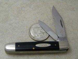Case XX 62055 1940-64 Slick Black Small Cigar Knife