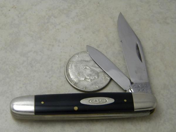 Case XX 62055 1940-64 Slick Black Small Cigar Knife Case XX 62055 1940-64 Slick Black Small Cigar Knife