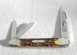 VINTAGE 1984 ROBERT KLASS KISSING CRANE SOLINGEN GERMANY BEAUTIFUL INDIA STAG GATOR CULTERY CLUB 