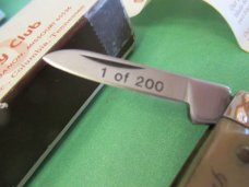 Colonel Coon 1980 White Bone Half Congress  Made for The Sho Me Cutlery  Club 