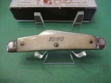 Colonel Coon 1980 White Bone Half Congress  Made for The Sho Me Cutlery  Club 
