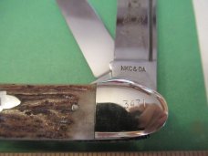 Kissing Crane 1977  Stag Gunboat Whittler Made for the NKC & DA