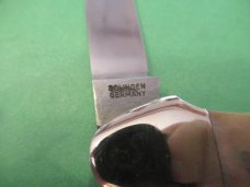 Kissing Crane 1977  Stag Gunboat Whittler Made for the NKC & DA
