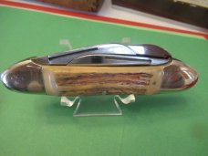 Kissing Crane 1977  Stag Gunboat Whittler Made for the NKC & DA