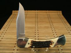 SCHRADE UNCLE HENRY USA LB8 PAPA BEAR VINTAGE LARGE LOCK BACK NICKEL SILVER POCKET KNIFE NICE UNUSED SCHRADE UNCLE HENRY USA LB8 PAPA BEAR VINTAGE LARGE LOCK BACK NICKEL SILVER POCKET KNIFE NICE UNUSED