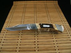 SCHRADE UNCLE HENRY USA LB8 PAPA BEAR VINTAGE LARGE LOCK BACK NICKEL SILVER POCKET KNIFE NICE UNUSED SCHRADE UNCLE HENRY USA LB8 PAPA BEAR VINTAGE LARGE LOCK BACK NICKEL SILVER POCKET KNIFE NICE UNUSED