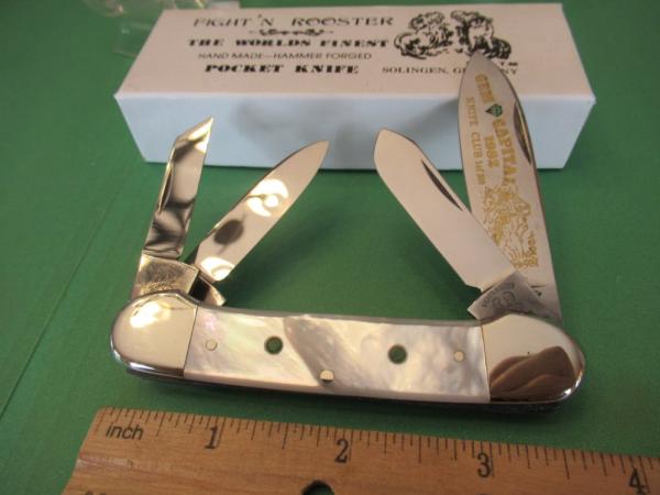 Fight'N Rooster1982  Pearl 4 Blade Canoe  with Gems 