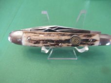 Kissing Crane 1979 Stag 4 Blade Stockman 