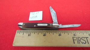 SCHRADE USA OLD TIMER 72OT JACK KNIFE SAWED DELRIN UNUSED FROM YEARS OF STORAGE FREE 48