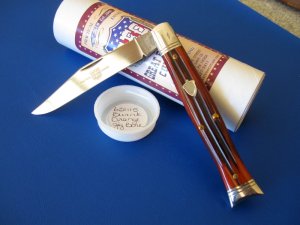 Great Eastern GEC 631115 Mako Orange bone 440C Mint & Unused Knife