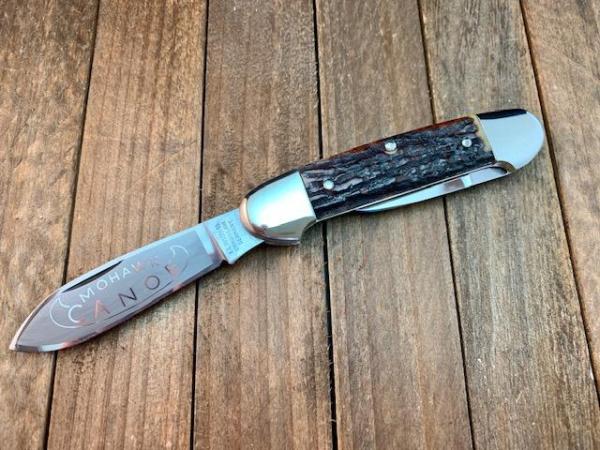 A.G. Russell Stag Mohawk Canoe From the Bertram Cutlery Owned by A.G. Russell