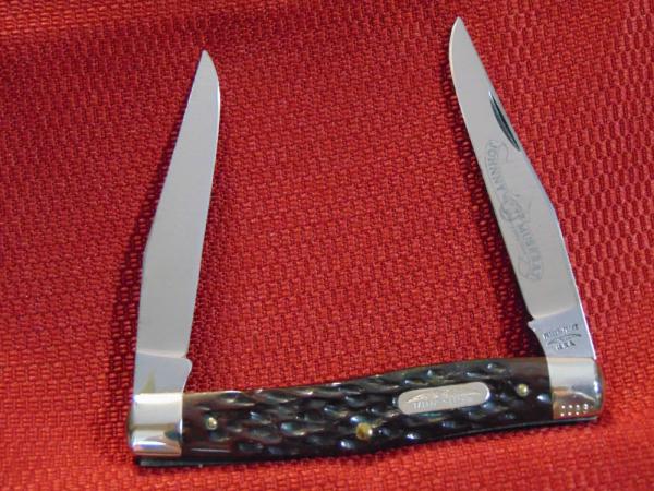 BY SCHRADE CUTLERY CORP. IN 1978 BROWN BONE PARKER-FROST JOHNNY MUSKRAT BY SCHRADE CUTLERY CORP. IN 1978 BROWN BONE PARKER-FROST JOHNNY MUSKRAT