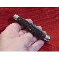 BY SCHRADE CUTLERY CORP. IN 1978 BROWN BONE PARKER-FROST JOHNNY MUSKRAT BY SCHRADE CUTLERY CORP. IN 1978 BROWN BONE PARKER-FROST JOHNNY MUSKRAT