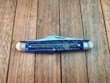 Henckels by Boker 3 Blade Stockman Blue Jigged Bone Henckels by Boker 3 Blade Stockman Blue Jigged Bone