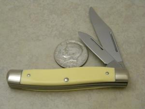 Schrade+ USA 580SC Composition 2 Blade Stockman Knife