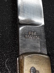 Vintage FES rostfrei lever lock. 