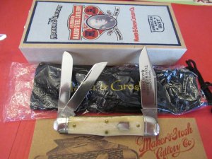 Maher & Grosh Smooth White Appaloosa Bone  Texas Ranger Pattern # 335SB