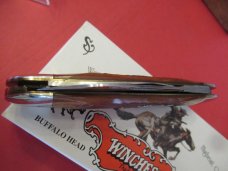 Winchester Buffalo Head Series Burnt Orange Bone Pattern # 18 29110BH