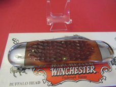 Winchester Buffalo Head Series Burnt Orange Bone Pattern # 18 29110BH