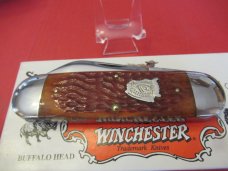 Winchester Buffalo Head Series Burnt Orange Bone Pattern # 18 29110BH