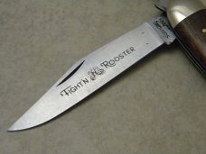 Fight'n Rooster Solingen Germany Wood Champagne Cork Screw Knife Fight'n Rooster Solingen Germany Wood Champagne Cork Screw Knife