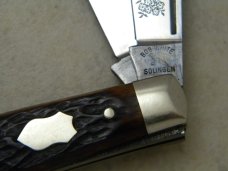 Bob White Cutlery (Fight'n Rooster?) Germany Bone Stockman Knife 