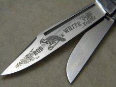 Bob White Cutlery (Fight'n Rooster?) Germany Bone Stockman Knife 