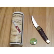 Great Eastern Tidioute #19 Little Rattler Red Coral Canvas Micarta Great Eastern Tidioute #19 Little Rattler Red Coral Canvas Micarta