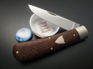 Great Eastern Cutlery #74 Mustang Brown Burlap Micarta GEC Tidioute 745120