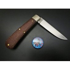 Great Eastern Cutlery #74 Mustang Brown Burlap Micarta GEC Tidioute 745120 Great Eastern Cutlery #74 Mustang Brown Burlap Micarta GEC Tidioute 745120