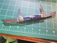 Bulldog Brand Congress Knife Blue Giraffe Bone PROTOTYPE Bar Shield Awesome