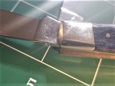 Bulldog Brand Congress Knife Blue Giraffe Bone PROTOTYPE Bar Shield Awesome